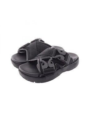 Bottega Veneta Sandals Snap Slide Sandal Black Leather